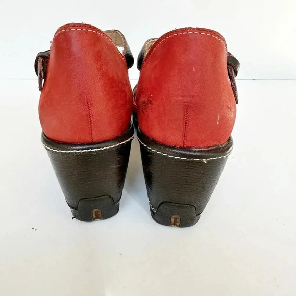 JAMBU Size 7 Red‎ Suede Mary Jane Sandal - Picture 7 of 7